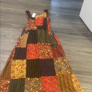 Patchwork Sleeveless Dress